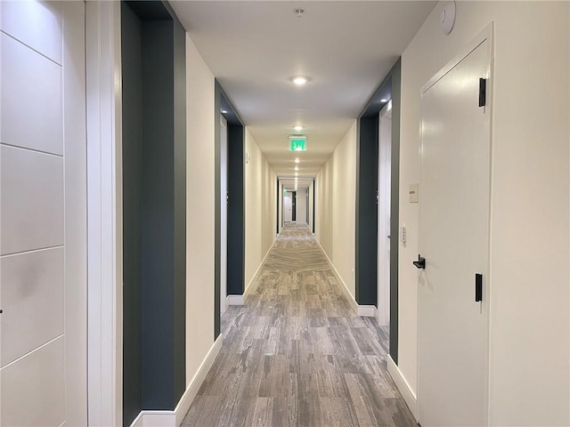 788 W Marietta St NW Unit 512, Atlanta, GA 30318 - hall with wood finished floors and recessed lighting
