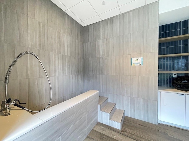 788 W Marietta St NW Unit 512, Atlanta, GA 30318 - stairs featuring tile walls