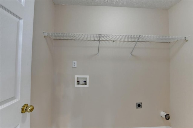 laundry area featuring hookup for an electric dryer and washer hookup