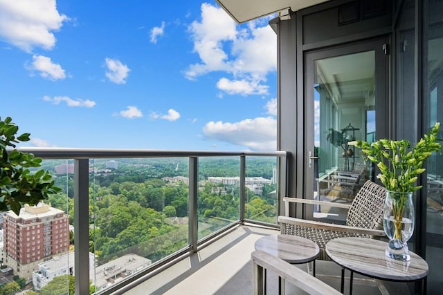 view of balcony