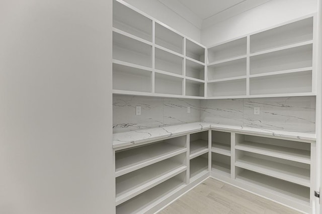 view of storage area