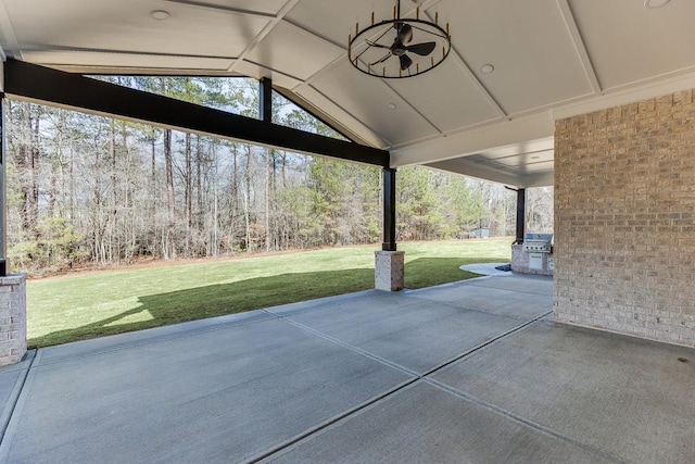 view of patio / terrace featuring area for grilling