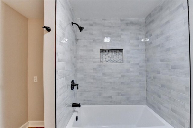 full bathroom featuring tub / shower combination