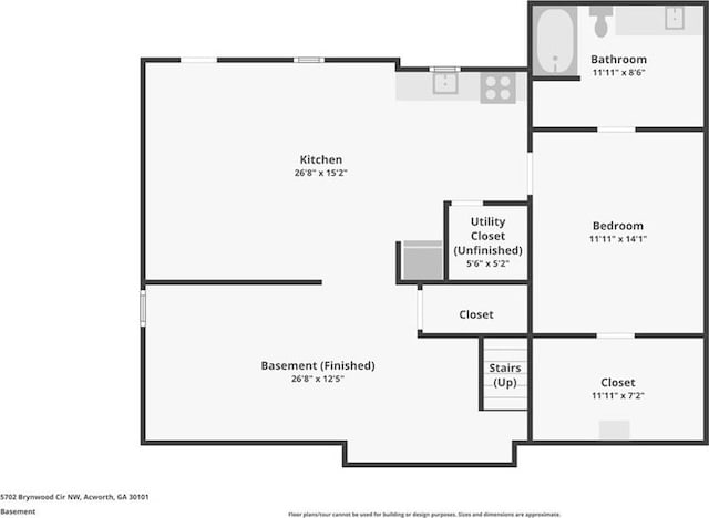 5702 Brynwood Cir NW, Acworth, GA 30101 - property floor plan