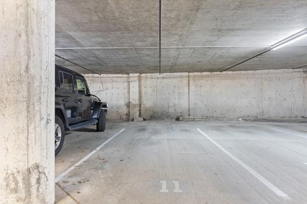 view of parking deck
