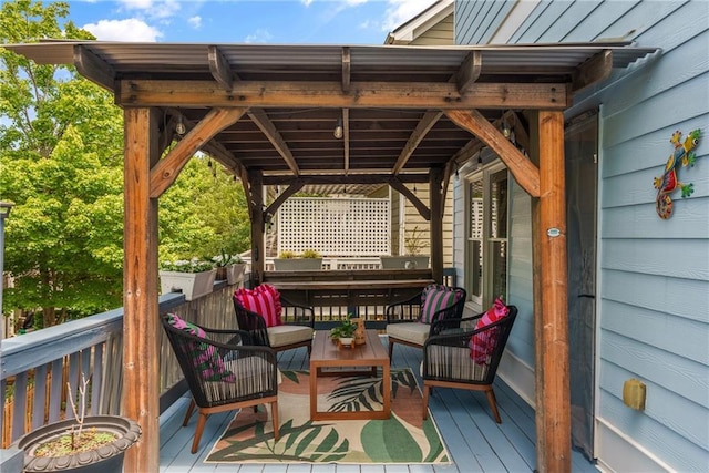 1560 Gilstrap Ln NW, Atlanta, GA 30318 - wooden terrace featuring an outdoor hangout area