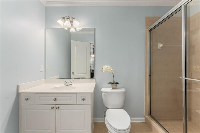 1560 Gilstrap Ln NW, Atlanta, GA 30318 - bathroom featuring vanity, a shower stall, and tile patterned floors