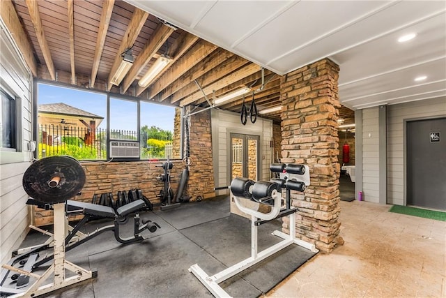 1560 Gilstrap Ln NW, Atlanta, GA 30318 - exercise room featuring cooling unit
