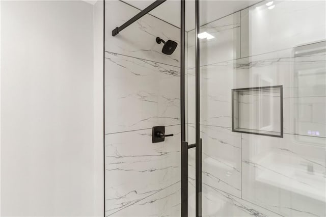 1130 Piedmont Ave NE Unit 410, Atlanta, GA 30309 - bathroom featuring a marble finish shower