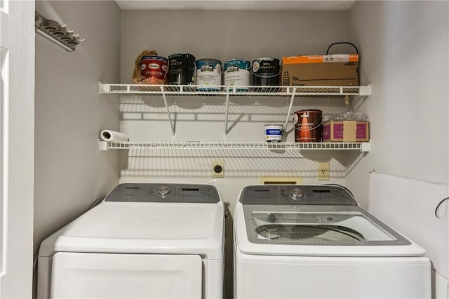1130 Piedmont Ave NE Unit 410, Atlanta, GA 30309 - clothes washing area featuring laundry area and washing machine and clothes dryer