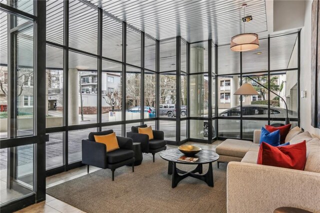 1130 Piedmont Ave NE Unit 410, Atlanta, GA 30309 - building lobby with a sunroom
