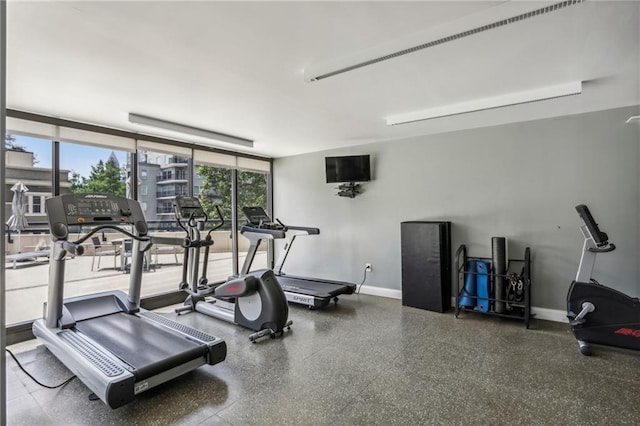 1130 Piedmont Ave NE Unit 410, Atlanta, GA 30309 - gym featuring baseboards