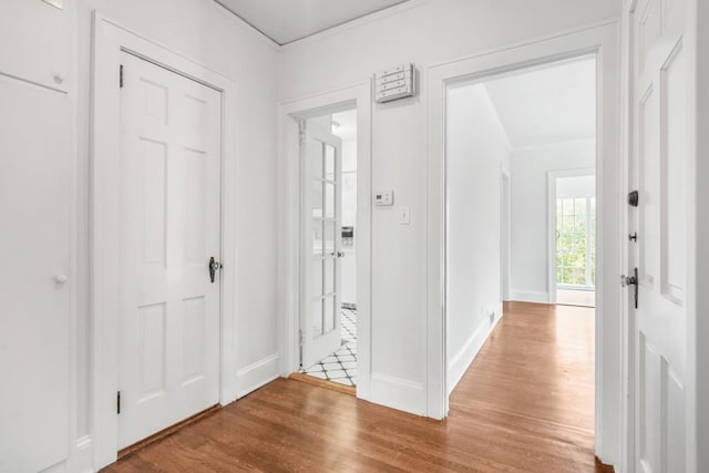 entrance foyer with hardwood / wood-style flooring