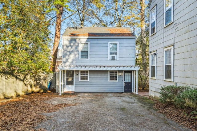 view of rear view of property