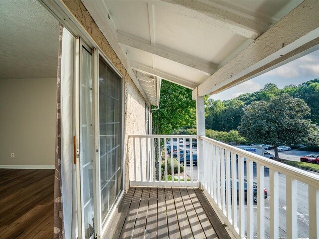 view of balcony