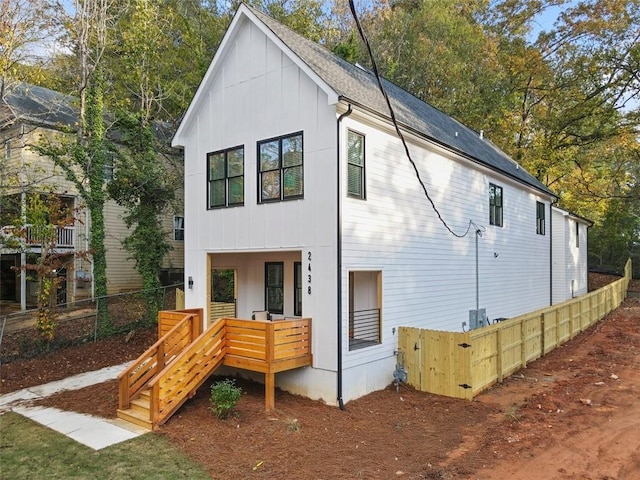 view of rear view of house