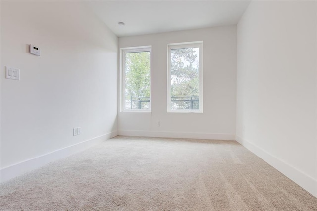 view of carpeted empty room