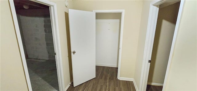 5595 Marbut Rd, Lithonia, GA 30058 - corridor featuring wood finished floors and baseboards