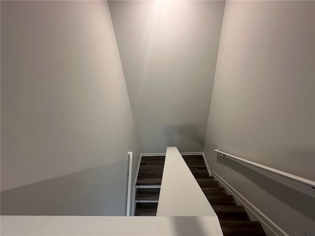 8664 Webb Rd, Riverdale, GA 30274 - stairs featuring wood finished floors