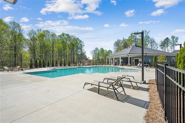 164 Long Leaf St, Dawsonville, GA 30534 - pool featuring a patio area and fence