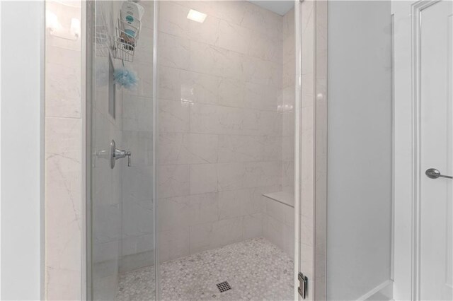 full bathroom with a stall shower