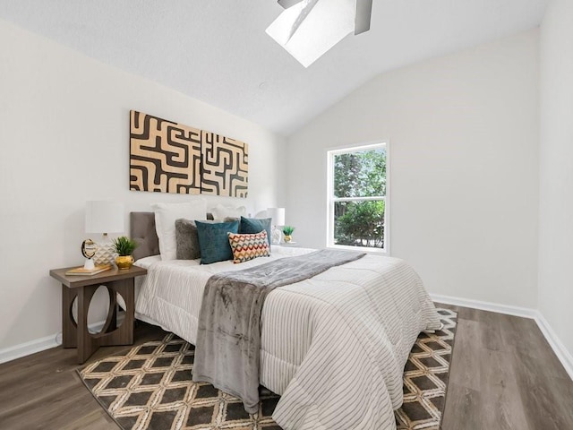 3100 Mount Gilead Rd SW, Atlanta, GA 30311 - bedroom with a skylight, wood finished floors, and vaulted ceiling