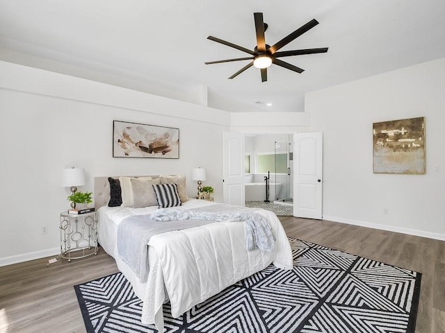 3100 Mount Gilead Rd SW, Atlanta, GA 30311 - bedroom with wood finished floors, ensuite bath, and lofted ceiling