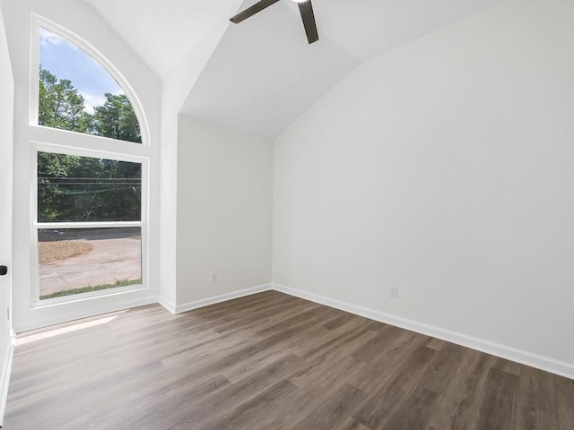 3100 Mount Gilead Rd SW, Atlanta, GA 30311 - bonus room featuring vaulted ceiling, a ceiling fan, and wood finished floors