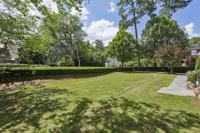 2671 Bohler Rd NW, Atlanta, GA 30327 - view of green lawn featuring a patio area