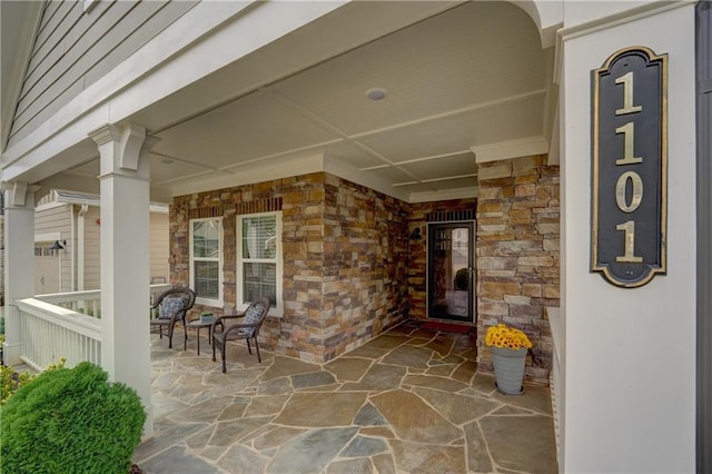 view of patio / terrace featuring a porch