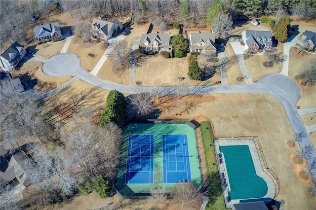 drone / aerial view featuring a residential view