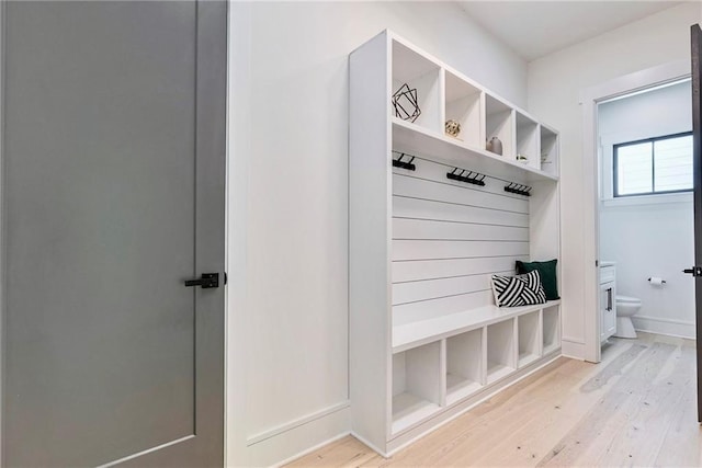 136 Beutell St, Norcross, GA 30071 - mudroom featuring light wood finished floors