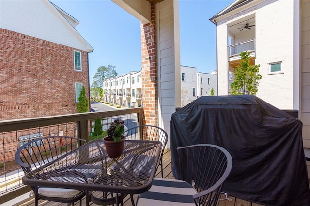 451 Burton Dr Unit 32, Alpharetta, GA 30009 - balcony with area for grilling and outdoor dining area