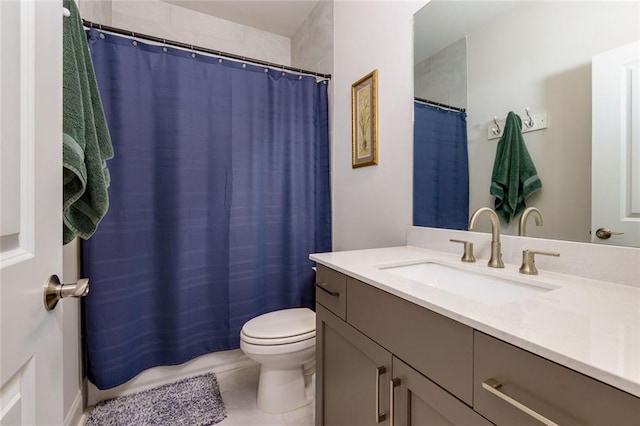 451 Burton Dr Unit 32, Alpharetta, GA 30009 - full bath featuring tile patterned floors, toilet, vanity, and curtained shower