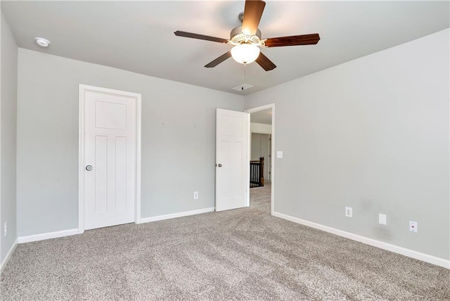 4171 Towncastle Ln, Buford, GA 30518 - carpeted spare room featuring a smoke detector, a ceiling fan, and baseboards
