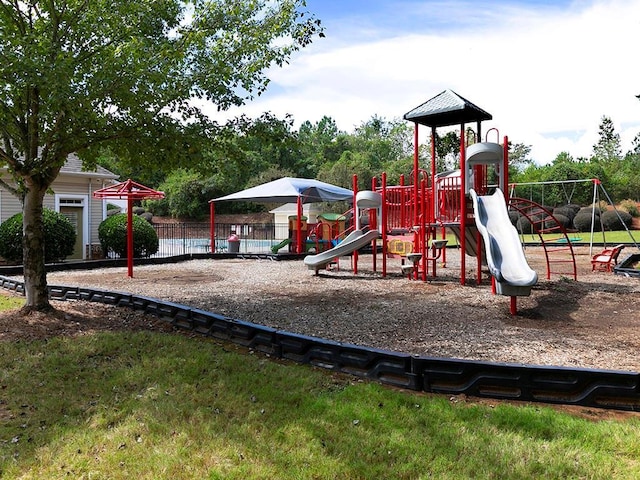 view of jungle gym