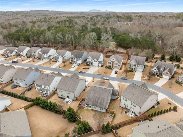 aerial view featuring a residential view