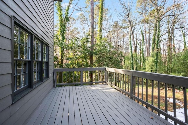 view of wooden terrace