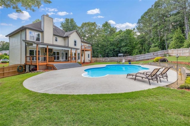 65 Millennial Ct, Lawrenceville, GA 30045 - view of pool with a deck and a patio area