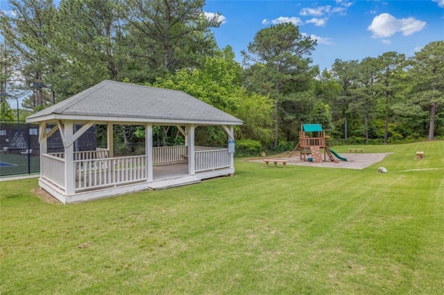 65 Millennial Ct, Lawrenceville, GA 30045 - view of green lawn featuring a gazebo