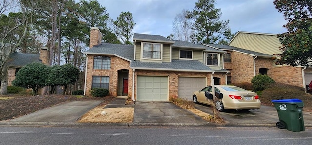 front of property featuring a garage