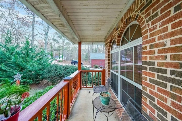 view of balcony