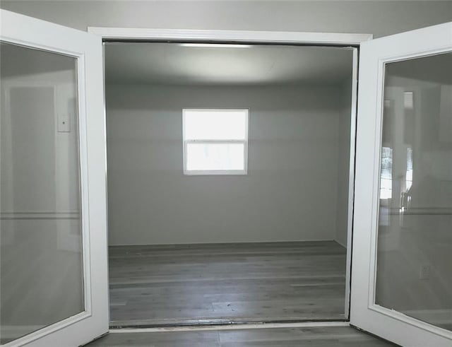 interior space featuring wood finished floors