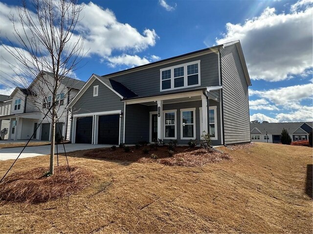 view of front of house with covered porch