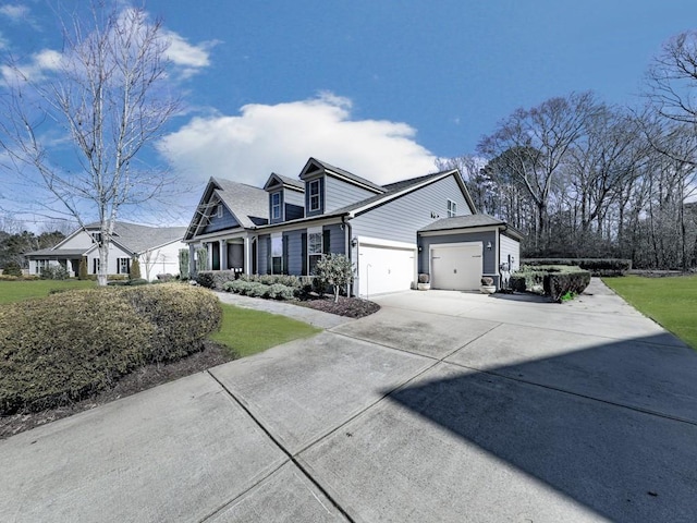 view of home's exterior with a garage