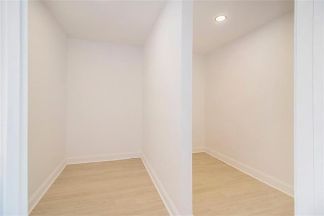 interior space featuring light wood-type flooring