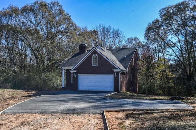 view of home's exterior with a garage