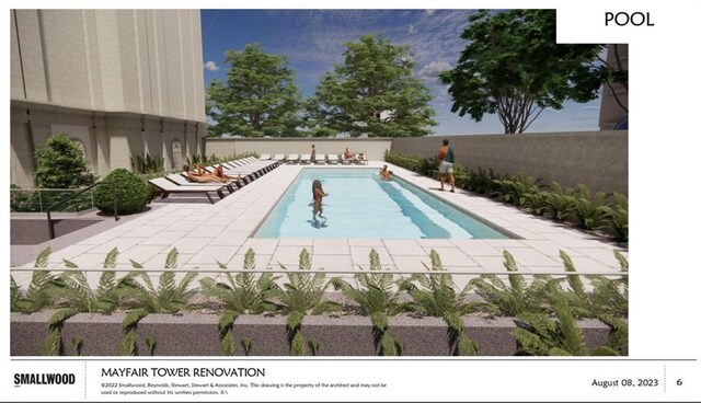 199 14th St NE Unit 2010, Atlanta, GA 30309 - pool with a patio area and a fenced backyard
