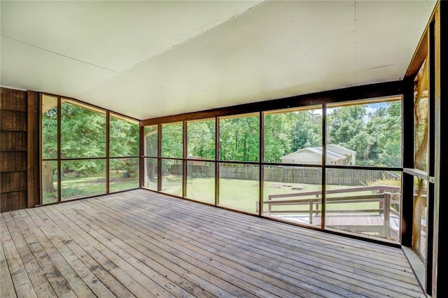 1850 Francis Rd SW, Conyers, GA 30094 - unfurnished sunroom featuring hardwood / wood-style floors and lofted ceiling