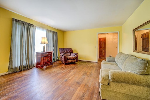 1850 Francis Rd SW, Conyers, GA 30094 - living room with baseboards and wood finished floors